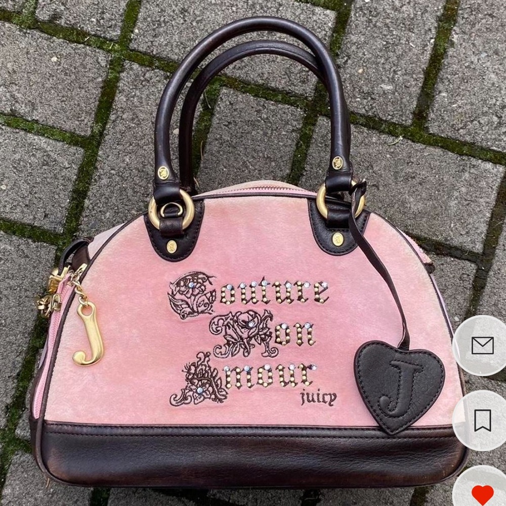 Vintage velour pink P&G Juicy Couture Dog Carrier